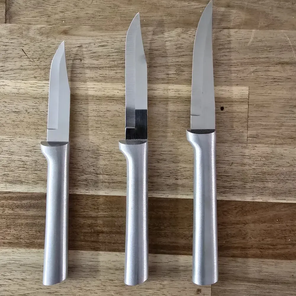 Rada Cutlery S01 3pc Paring Knife Silver H Box Set Kitchen USA Vintage Not Used